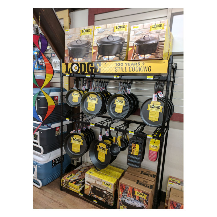 Lodge cast iron cookware available in Santa Rosa, CA at Mission Ace Hardware.
